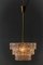 German Brass and Glass Chandelier from Kinkeldey, 1960s, Image 4