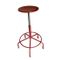 Mid-Century Metal and Wood Stool, 1950s, Image 2