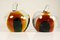 Buchstützen aus Muranoglas in Apfel-Optik, 1960er, 2er Set 1
