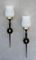 Mid-Century French Brass and Metal Sconces, 1960s, Set of 2, Image 4