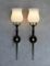 Mid-Century French Brass and Metal Sconces, 1960s, Set of 2, Image 7