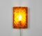 Amber Glass Wall Lights from Vitrika, 1960s, Set of 2 2