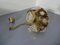 Italienische Deckenlampe aus Messing & Glas, 1960er 12