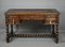 Antique French Carved Oak Writing Desk Table, 1870s 1