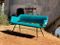 Italienisches Mid-Century Sofa aus Samt, 1950er 3