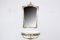 Juego de consola flotante y espejo francés vintage de latón, años 60, Imagen 2