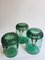 French Colored Glass Jars from Durfor, 1920s, Set of 3 8