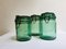 French Colored Glass Jars from Durfor, 1920s, Set of 3 10