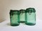 French Colored Glass Jars from Durfor, 1920s, Set of 3, Image 10