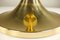 Vintage German Aluminum & Mouth-Blown Glass Table Lamp on Tulip Base from Doria Leuchten 3