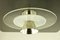 Italian Aluminum, Metal & Murano Glass Flushmount Ceiling Lamp, 1970s, Image 3