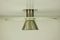 Italienische Deckenlampe aus Aluminium, Metall & Muranoglas, 1970er 4