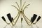 Mid-Century German Aluminum & Brass Chandelier, 1950s, Image 7