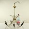 Mid-Century German Aluminum & Brass Chandelier, 1950s 9