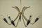 Mid-Century German Aluminum & Brass Chandelier, 1950s, Image 6