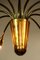 Deutsche Mid-Century Deckenlampe aus Messing mit 12 Leuchten, 1950er 6