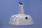 Grey Enamel and Metal Industrial Ceiling Lamp from Philips, 1960s, Image 4