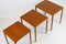 Danish Teak Nesting Tables by E. W. Bach for Møbelfarikken Toften, 1960s, Image 11