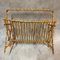 Mid-Century French Rattan Magazine Rack, 1950s 7