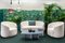 Curved Sofa aus weißem Baumwollstoff von Daniel Nikolovski e Danu Chirinciuc für KABINET 6