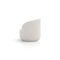 Curved White Fabric Cottonflower Sofa by Daniel Nikolovski e Danu Chirinciuc for KABINET 3