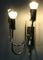 Lámparas de pared italianas de metal cromado, años 70. Juego de 2, Imagen 9