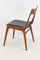 Danish Leather and Teak Dining Chair by Christensen, Alfred for Slagelse Møbelværk, 1960s 5