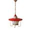 French Metal & Glass Pendant Lamp, 1950s 1
