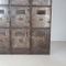 Vintage Industrial Stripped Steel 12 Locker Cabinet, Image 7