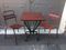 Industrial Iron Garden Table & Chairs Set from Tolix, 1960s, Image 1