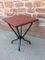 Juego de mesa y sillas de jardín industrial de hierro de Tolix, años 60, Imagen 4