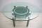 Round Italian Modern Crystal and Mirrored Glass Dining Table by Zelino Poccioni for MP-2, 1980s, Image 4