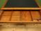 Antique Cow Leather and Pine Desk 12