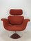 Vintage Fabric & Metal Tulip Chair & Ottoman by Pierre Paulin for Artifort, 1980s 4