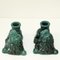 Green Lion Candleholders from Upsala Ekeby, 1940s, Set of 2 4