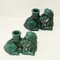 Green Lion Candleholders from Upsala Ekeby, 1940s, Set of 2 3