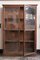 Antique Industrial Glass and Wood Cabinet 3