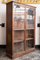 Antique Industrial Glass and Wood Cabinet, Image 8