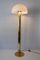 German Brass and Plastic Floor Lamp by Florian Schulz, 1970s 9