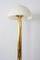 German Brass and Plastic Floor Lamp by Florian Schulz, 1970s 3