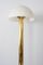 German Brass and Plastic Floor Lamp by Florian Schulz, 1970s, Image 3