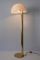 German Brass and Plastic Floor Lamp by Florian Schulz, 1970s, Image 15