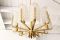 Mid-Century Brass and Glass Chandelier in the Style of Carl Fagerlund for Orrefors 2