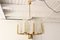 Mid-Century Brass and Glass Chandelier in the Style of Carl Fagerlund for Orrefors, Image 5