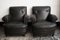 Art Deco Italian Leather Lounge Chairs from Poltrona Gaidano, 1930s, Set of 2, Image 4