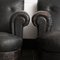 Art Deco Italian Leather Lounge Chairs from Poltrona Gaidano, 1930s, Set of 2 34