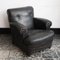 Art Deco Italian Leather Lounge Chairs from Poltrona Gaidano, 1930s, Set of 2 6