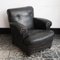 Art Deco Italian Leather Lounge Chairs from Poltrona Gaidano, 1930s, Set of 2, Image 6