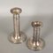 Art Deco German Metal and Silver Plating Candleholders, 1930s, Set of 2 4