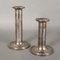 Art Deco German Metal and Silver Plating Candleholders, 1930s, Set of 2, Image 5